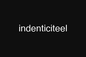 indenticiteel