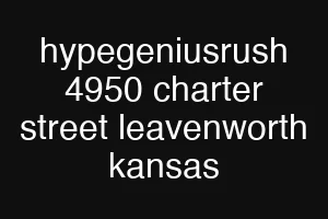 hypegeniusrush 4950 charter street leavenworth kansas